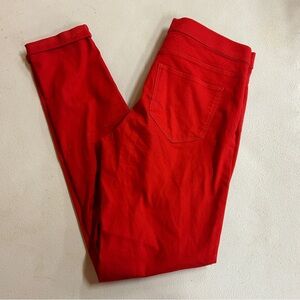 H&M Vibrant Red Women's Skinny Pants - Size 10